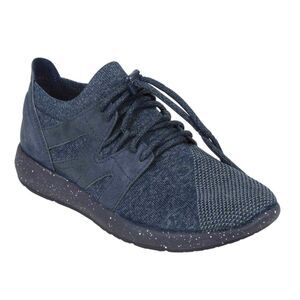 EARTH Women Sz 10 Navy Blue BLAZE Lace up Fabric Netting Athletic Shoes NEW NIB